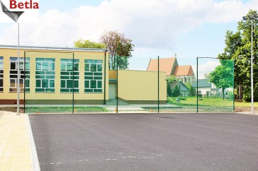 Siatki Strzelce Opolskie - Siatka na ogrodzenie szkolnego boiska, polipropylenowa dla terenów Strzelec Opolskich
